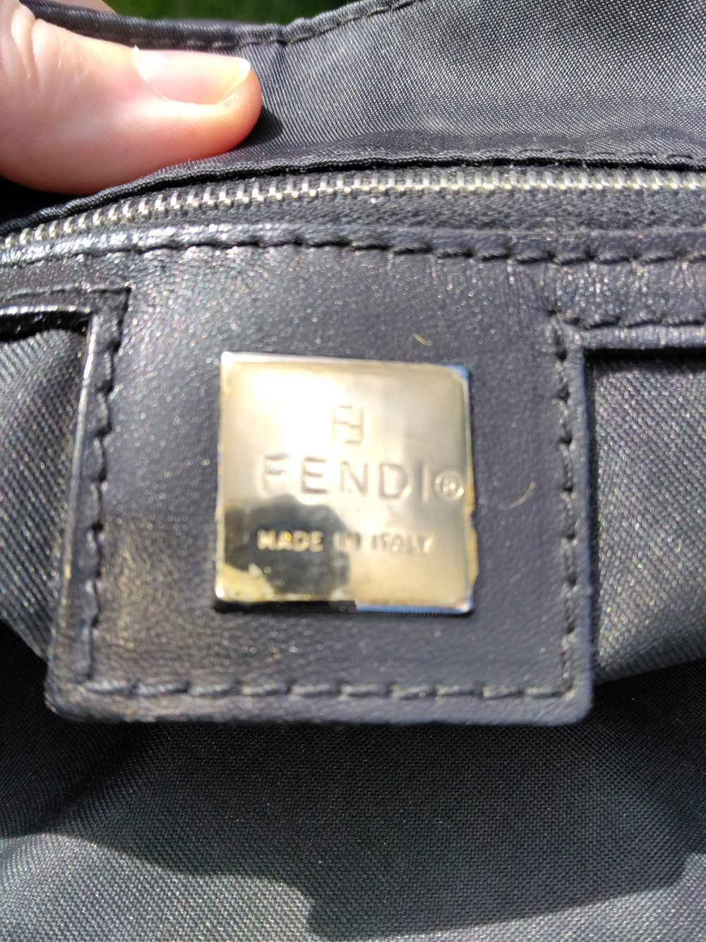 Fendi Black Satchel with Gold FF Plaque - Picture 3 of 13
